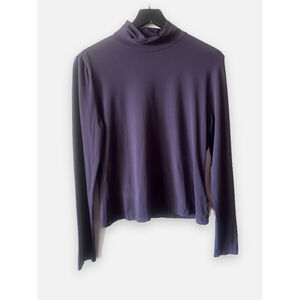 St. John Long Sleeve Top Women's Size M Navy Blue